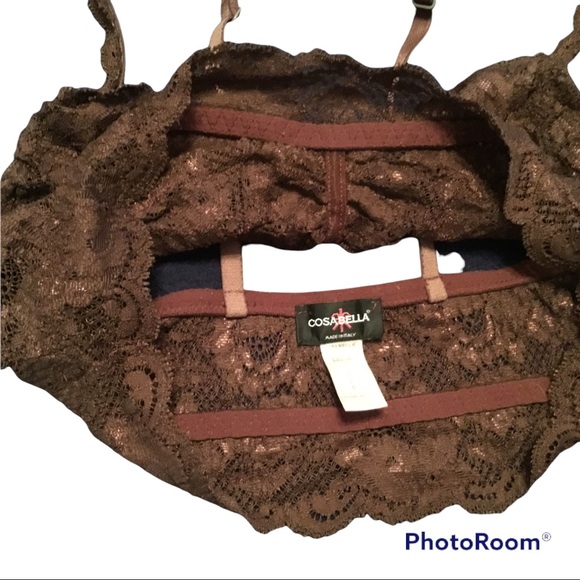 Cosabella Never Say Never Sweetie soft brown lace bralette - Picture 8 of 8